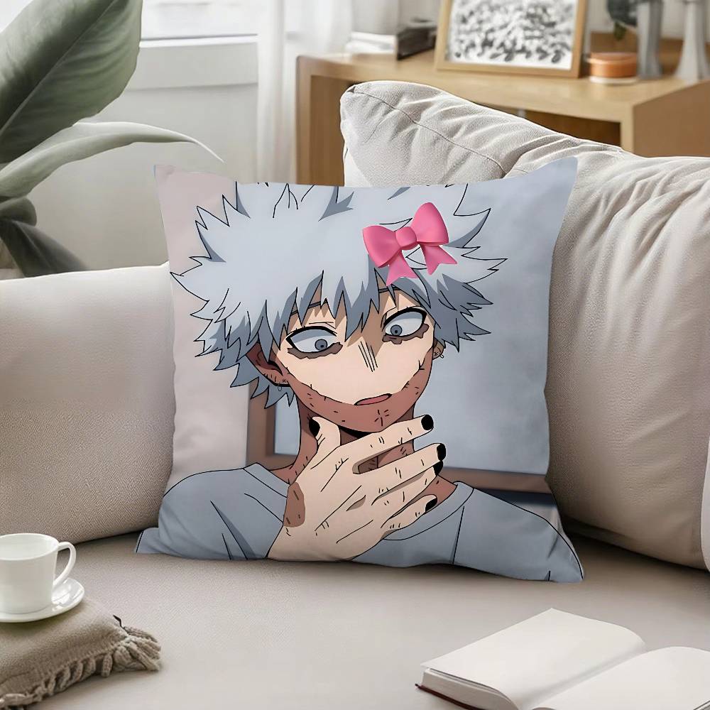 

М-Моя геройская академия Даби Наволочка Чехол для подушки Мягкий Милый Наволочка для диванной подушки Для машины Наволочка Полиэстер С молнией 16x16Inch