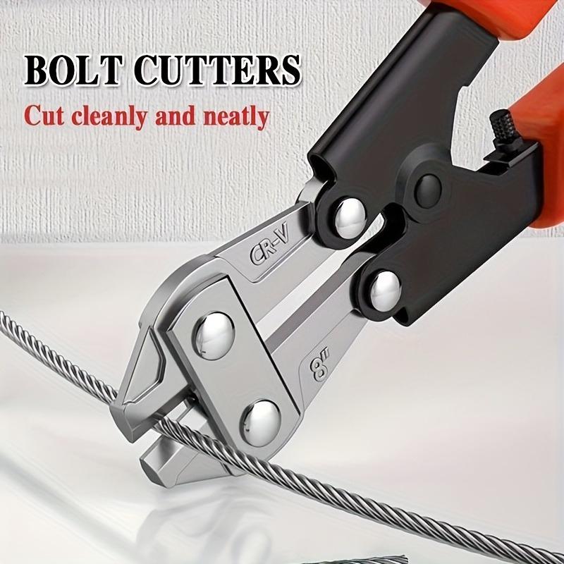 1pc Multi-Functional Bolt Cutter & Wire Cutting Pliers – Labor-Saving 8in Scissors for Chain, Lock, Wire, Home &Construction Use