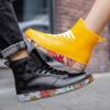 Fashion Graffiti Rain Shoes Men's and Women's Short Tube Outer Wear Adult Rain Boots Non-slip Waterproof Boots Rubber Shoes