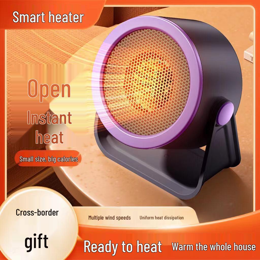Compact Portable Desktop Heater for Home, Office, and Nursery - Fast Heating Mini Heater US Plug 110V