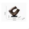 Tabletop Sculpture Abstract Geometric Weathered Decorative Ornament for Refined Aesthetic