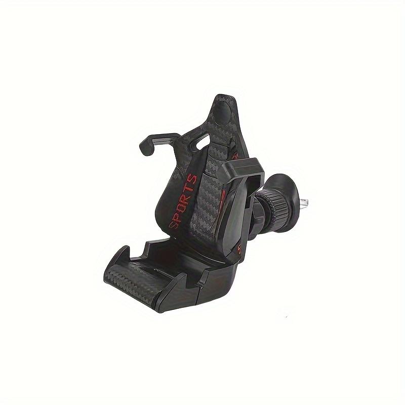 

Black Racing Seat Design Car Phone Holder with Suction Cup for Smartphones Vehicle Mount Holder красный