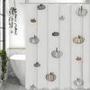 Fall Pumpkin Shower Curtain, Bathroom Decorative Shower Curtain, Waterproof Shower Curtain With Hooks