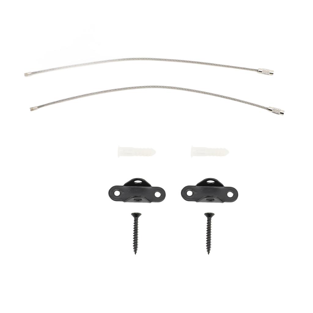 Furniture Anchors Stainless Steel Cabinet Wall Anchors Adjustable Anti Tip Furniture Safety Straps Kit for Home