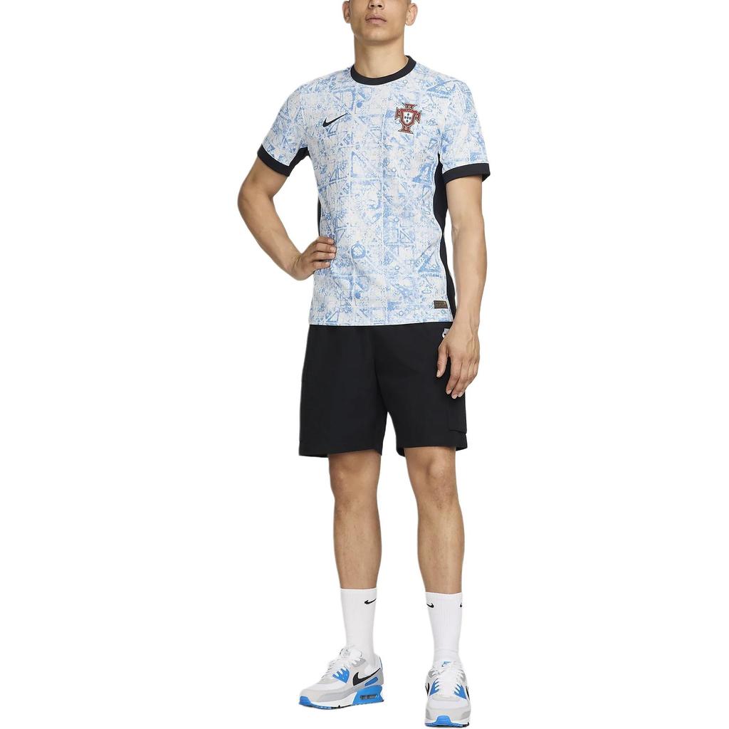 Nike Camisa de Futebol Autêntica de Jogo Fora de Casa Portugal 24/25 'Branco Azul' Masculina FJ4261-133