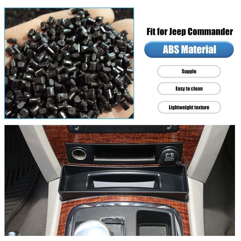 For Jeep Grand Commander  Gear Storage Box Organiser Container For Jeep Grand Cherokee 2006-2010 Car Interior Acessories