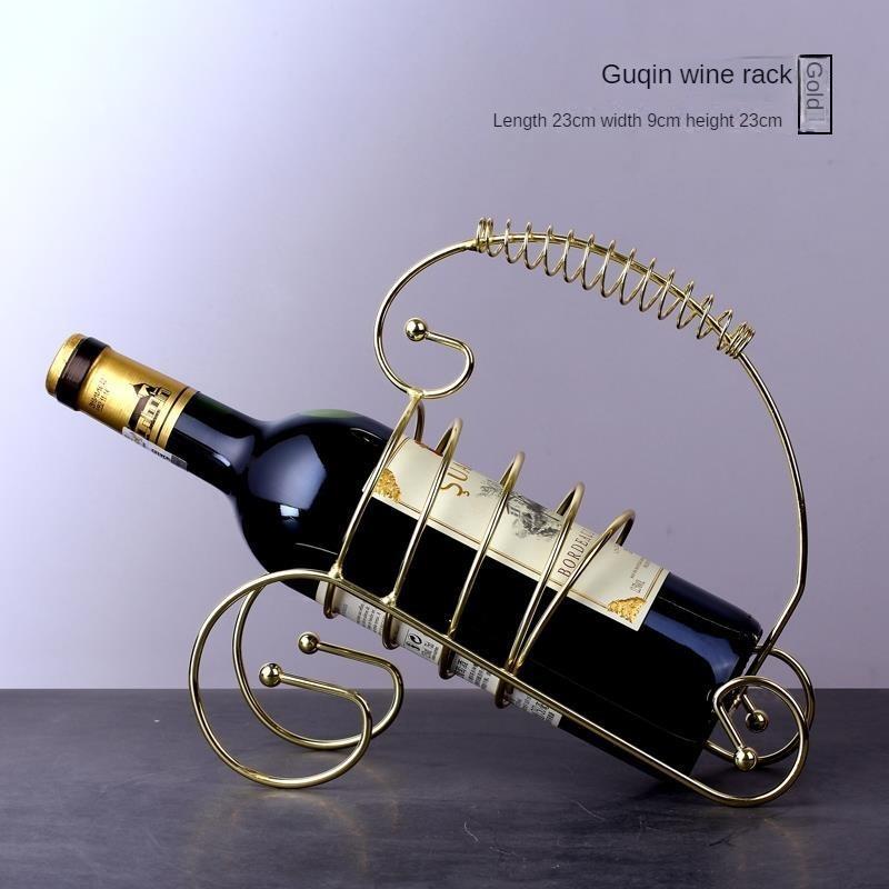 Household Wine Glass Holder Wine Cabinet Wine Rack Decoration Wine Decoration Upside Down Wine Bottle Rack Modern Light Luxury Wine Rack