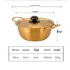 Saint Bede Stainless Steel Double Handle Instant Noodle Pot with Lid