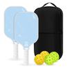 T700 Carbon Fiber Pickleball Paddle Set 16mm Thick Textured Matte Finish Indoor Outdoor Play