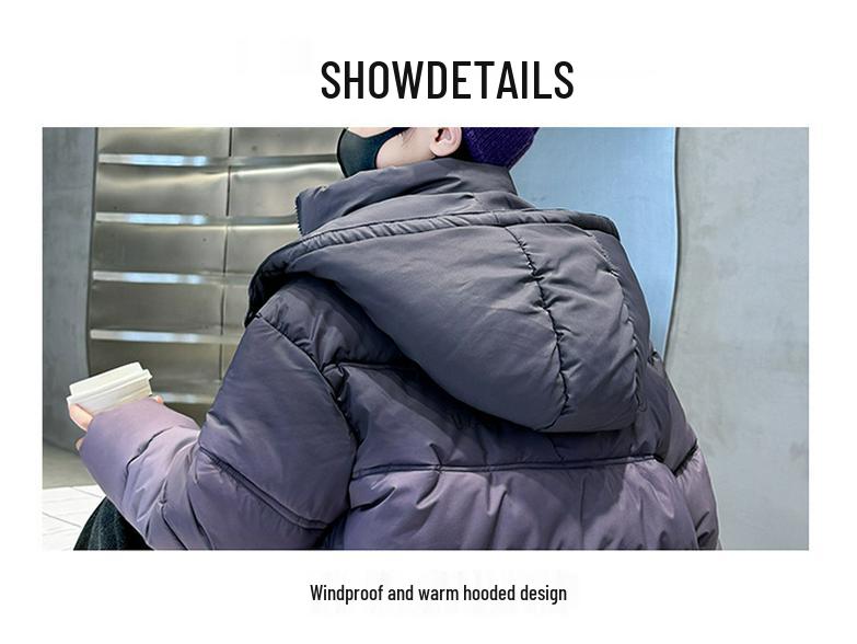 Boys' Winter 2025 Cotton-Padded Jacket - Thickened Down Coat for Kids