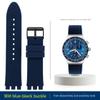 5 Colors For Swatch Rubber Watch Strap 19mm 20mm 21mm YCS YAS YGS YVS454 451 YVS420 435 Soft Sports Silicone Watchband Men Women