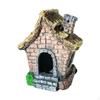 Fish House Aquarium Decoration Micro Landscape Decor Hut Resin Landscaping Hide Cave Sculpture for