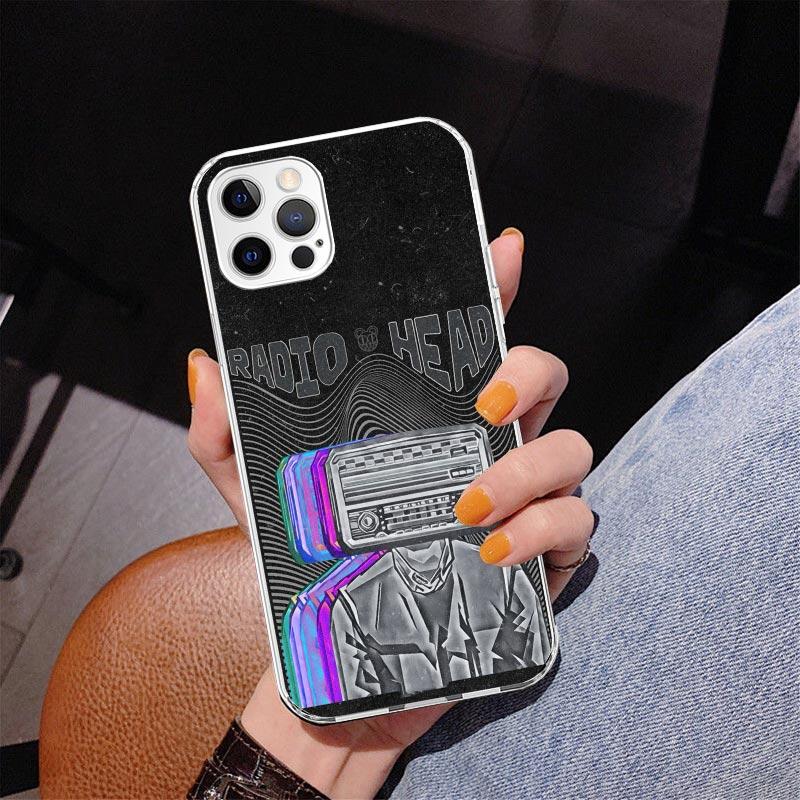 Bnad R-Radiohead Fodral För iPhone 17 Air 16 Pro Max 16E 15 + 14 Plus 11 12 13 Mini 7 8 SE Gåva Print Cover Fundas
