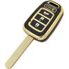 360 Degree Soft TPU Protector Key Fob Cover Case fit for Honda 2016-2017 Accord 2016- Civic 2014-2015 CR-V Keyless Entry Key Fob (Black)
