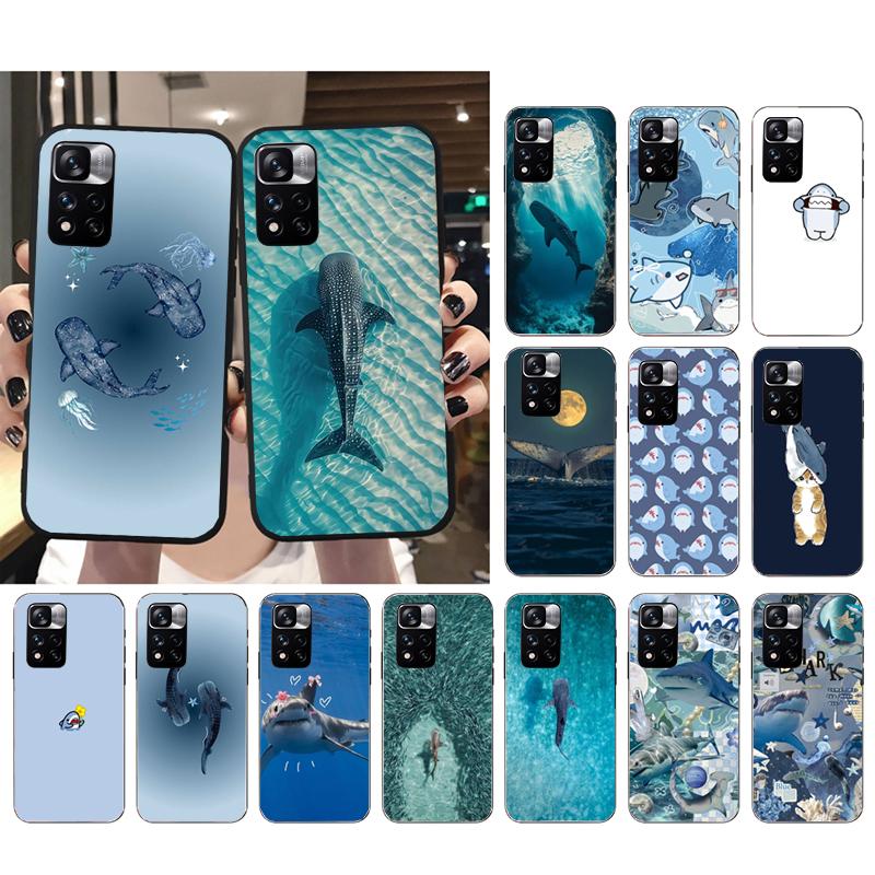 Phone Case For Xiaomi Poco C71 15T 14T Pro Redmi note 15 14 14 13 Pro Redmi A5 15C 13C Whale Shark