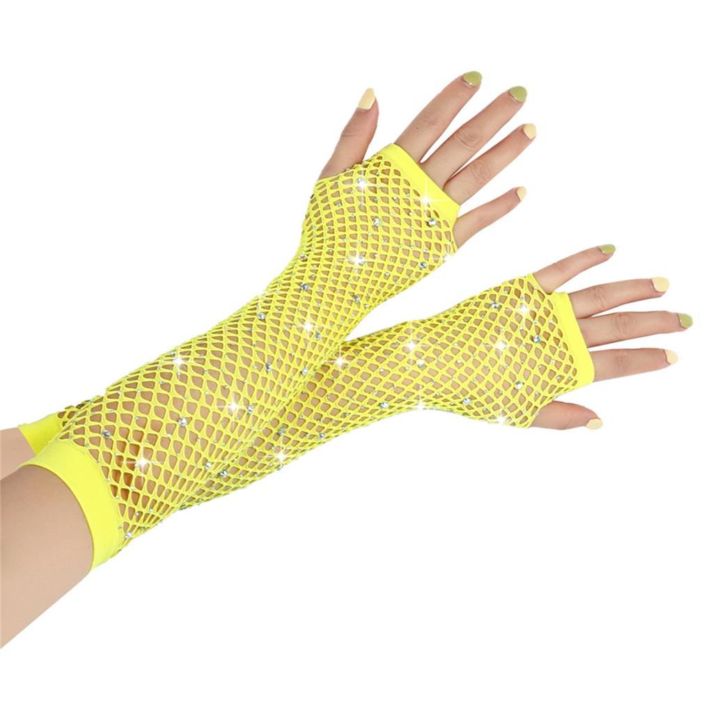Sexy Fishnet Gloves Hollow Wrist Gloves for Concert Costume Accessories