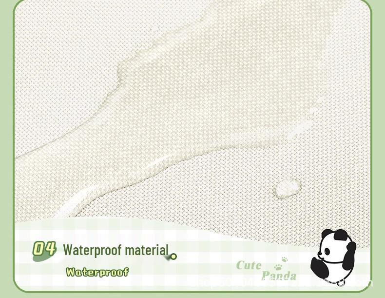 Panda Canvas A4 Tote Bag - Large Capacity for Students and Children's Books