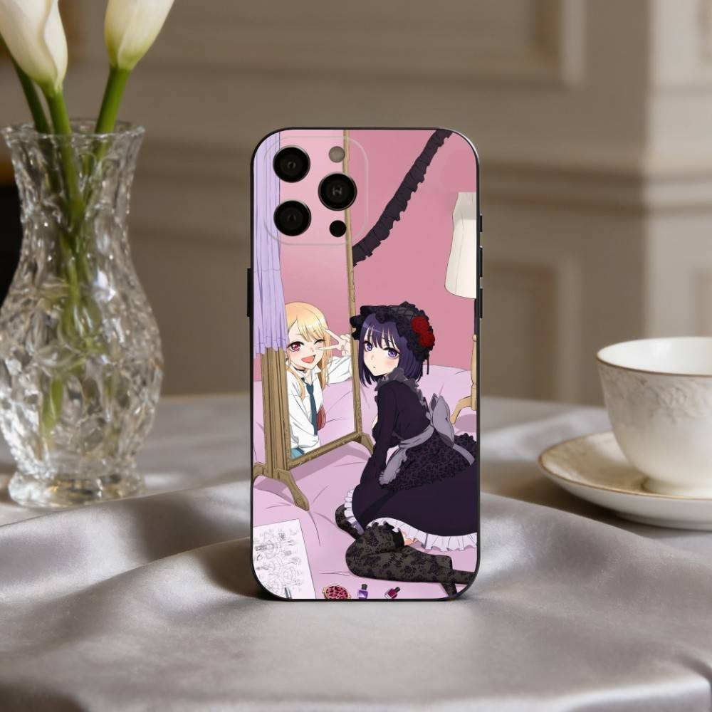 S-Shizuku K-Kuroe M-Marin Kitagawa Phone Case For iPhone 17pro, 16,15,14,13,12,11 X XR Plus,Others Soft Black Cover