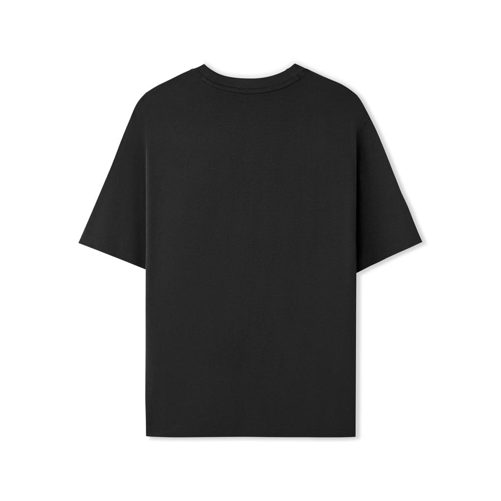 Skechers SS25 Simple Casual Comfortable Round Neck Sports Short Sleeve T-Shirt Unisex Tops Carbon-Black L225U122-0018