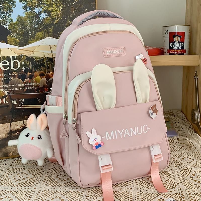 Schultasche Kinder Grundschüler Mädchen Hasenohren Rucksack Mittelschüler Oberstufenschüler Studenten Rucksack