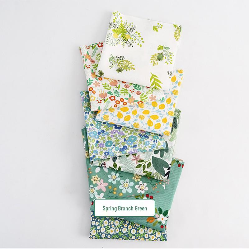 Pure Cotton Patchwork Fabric Set - Printed Fabric Scraps for Doll Clothes & Hair Ties, Handmade DIY Projects