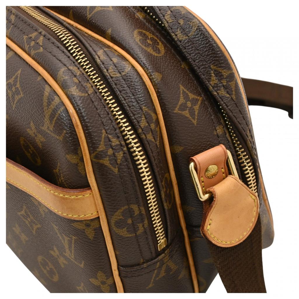 Auth LOUIS VUITTON Monogram Reporter PM Shoulder Bag lv4557bd