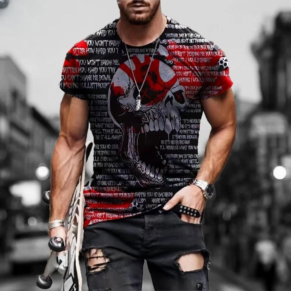 XXS-6XL Plus Size T-Shirts Summer Vintage Men's Tops Outdoor Casual Men's Short Sleeve Tees Oversized Men's Clothing Pullover