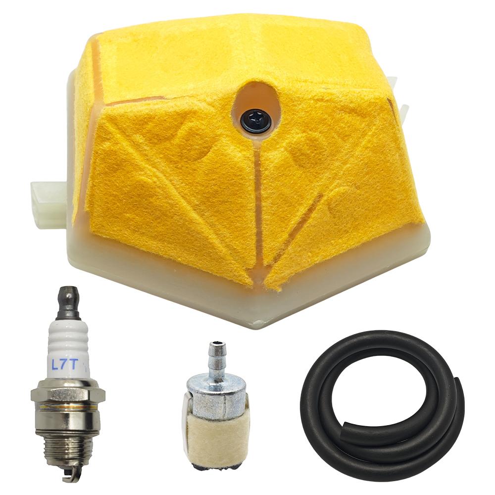 Air Fuel Filter Line Spark Plug Kit For Husqvarna 51, 55, 55 Rancher Chainsaw 503 60 83-01, 503608301, 503898101