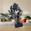 Abstract Art Couple Sculpture,Couples Kiss Sculpture Love Figurine Kissing Lover Statue for Bedroom,Office Valentine Day Gift