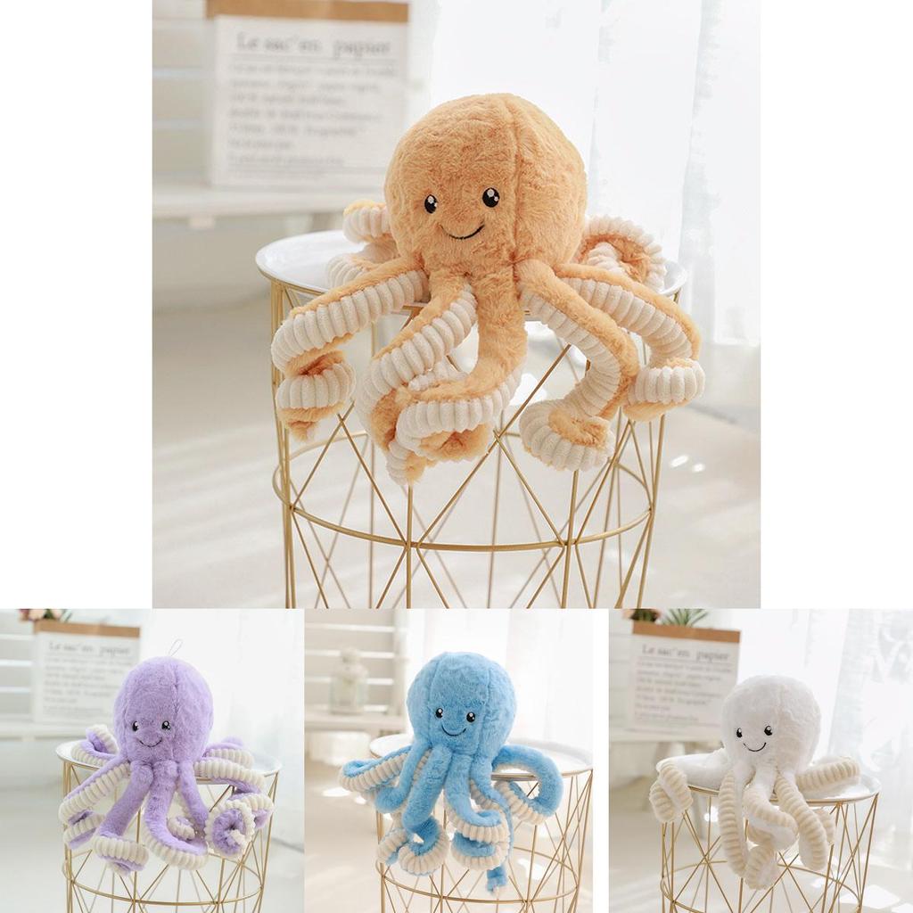 Adorable 15.7'' Octopus Plush Stuffed Toy Pillow For Kids And Home Decor