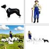 1:87 Scale Hand Painted Resin Collectible Figures Miniature Model Accessories Farm Animals Figure Model Dioramas Figure