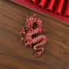 Ethnic Chinese Style Badge Pin Fashionable Lapel Pin Dragon Shape Brooch Traditional Chinese Culture Jewelry Accessory