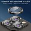 3-2PCS Camera Lens Protector For iPhone 17 Pro Max 17Pro 17Air Metal Ring Protector Glass For iPhone 14 15 16 ProMax Camera Lens 4