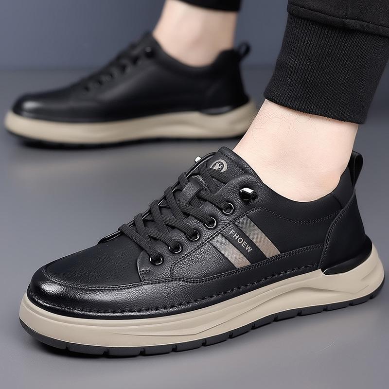 Xijue Bull 2025 Autumn/Winter Men's Casual Leather Shoes - Soft Sole and Upper