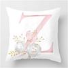 Ins Nordic Pillowcase Design Pink Letter Cushion Pillowcase Car Sofa Waist Design Home Furnishing