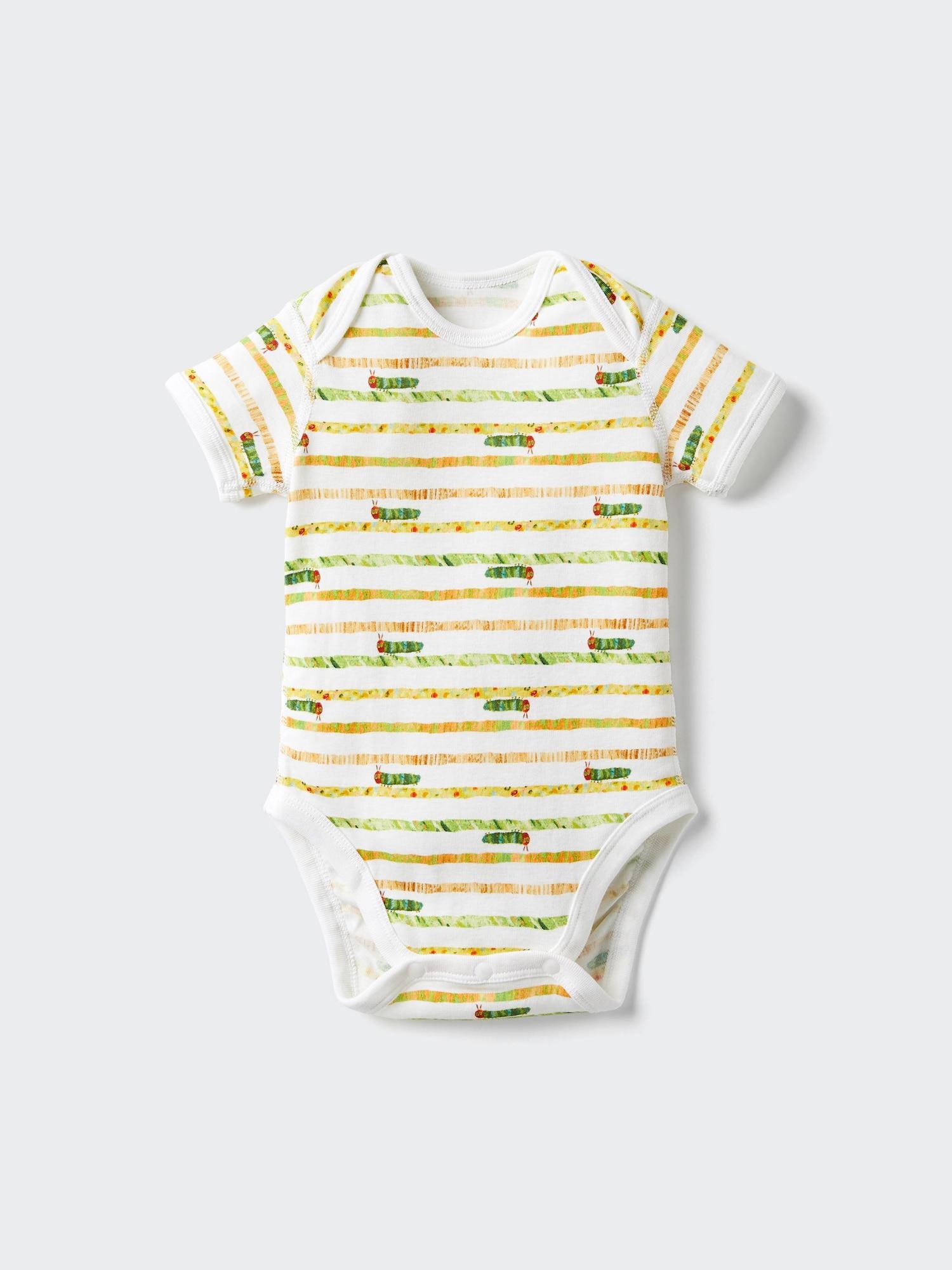 

Uniqlo Боди-книжка с картинками с коротким рукавом B 01 OFF WHITE/BABY 90