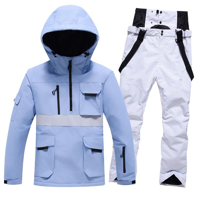 Winter Ski Suit Set: Unisex Windproof & Waterproof Snowboard Outfit for Couples