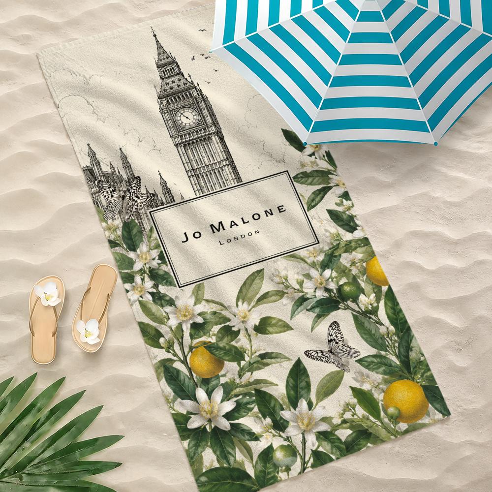 Brand Jo Malone London Towel Microfiber Beach Towel Quick Dry Absorbent Soft for Swimming Yoga Resort Travel Camping