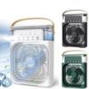 Mini Desktop Cooling Fan With Mist Spray Usb Powered Quiet Portable Air Conditioner For Dorm Room And Office In Five Colors