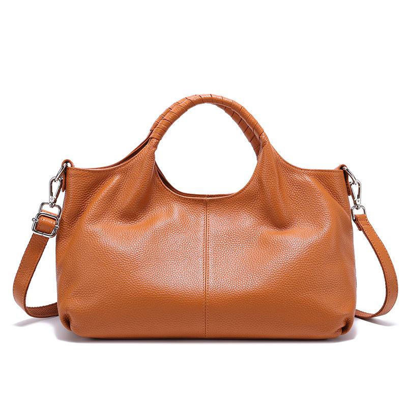 100% Genuine Leather Women's Bag Luxury Designer Large Capactiy Shoulder Bag Women Handbags Versatile Cowhide Crossbody Bags