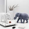 Resin Elephant Sculpture Luck and Wealth Symbol For Desk and Cabinet Decors