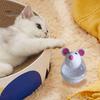 Cat Treat Dispenser Toy Large Capacity Transparent Design Mouse Shape Cat Interactive Toy Food Dispenser Treat Toy