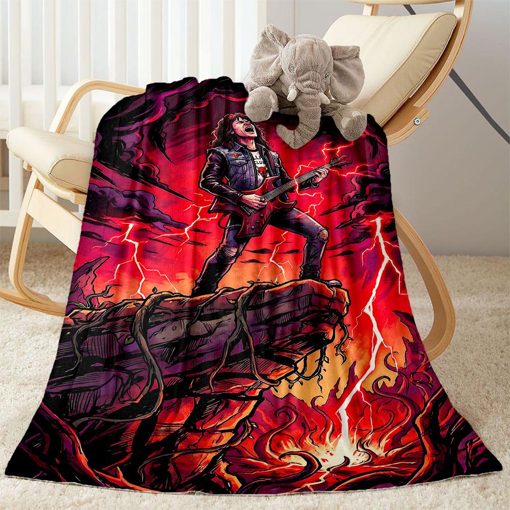 Stranger Things Artwork Suitable Blanket for Offices, Travel, Living Rooms Also a Good Gift for Friends and Family Suitable for All Seasons.