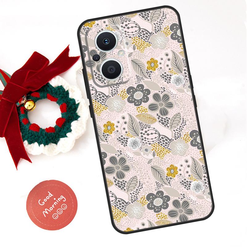 Floral Charm Secret Garden Funda For OPPO Reno 14 F 13F 12F 11F 10 11 12 13 Pro 7 8 Lite OPPO Find X5 X6 X8 X9 Pro Case