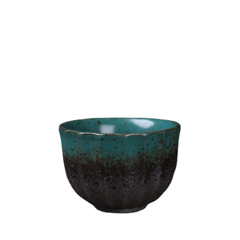 Ceramic Cup Single Cup Kung Fu Tea Set Accessories Teacup Tea Bowl Household Simple Retro Coarse Pottery Tea Cup