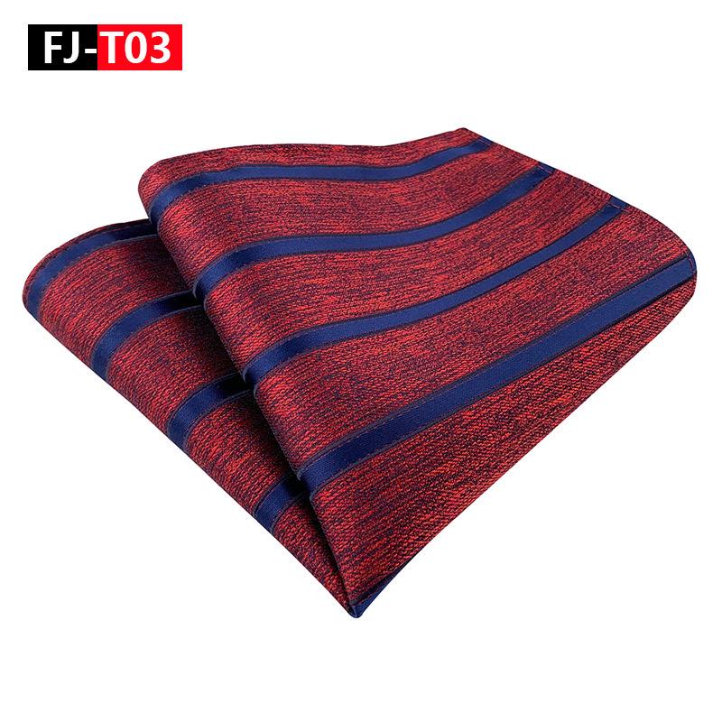 Herren Gestreiftes Polyester Seide Business Einstecktuch