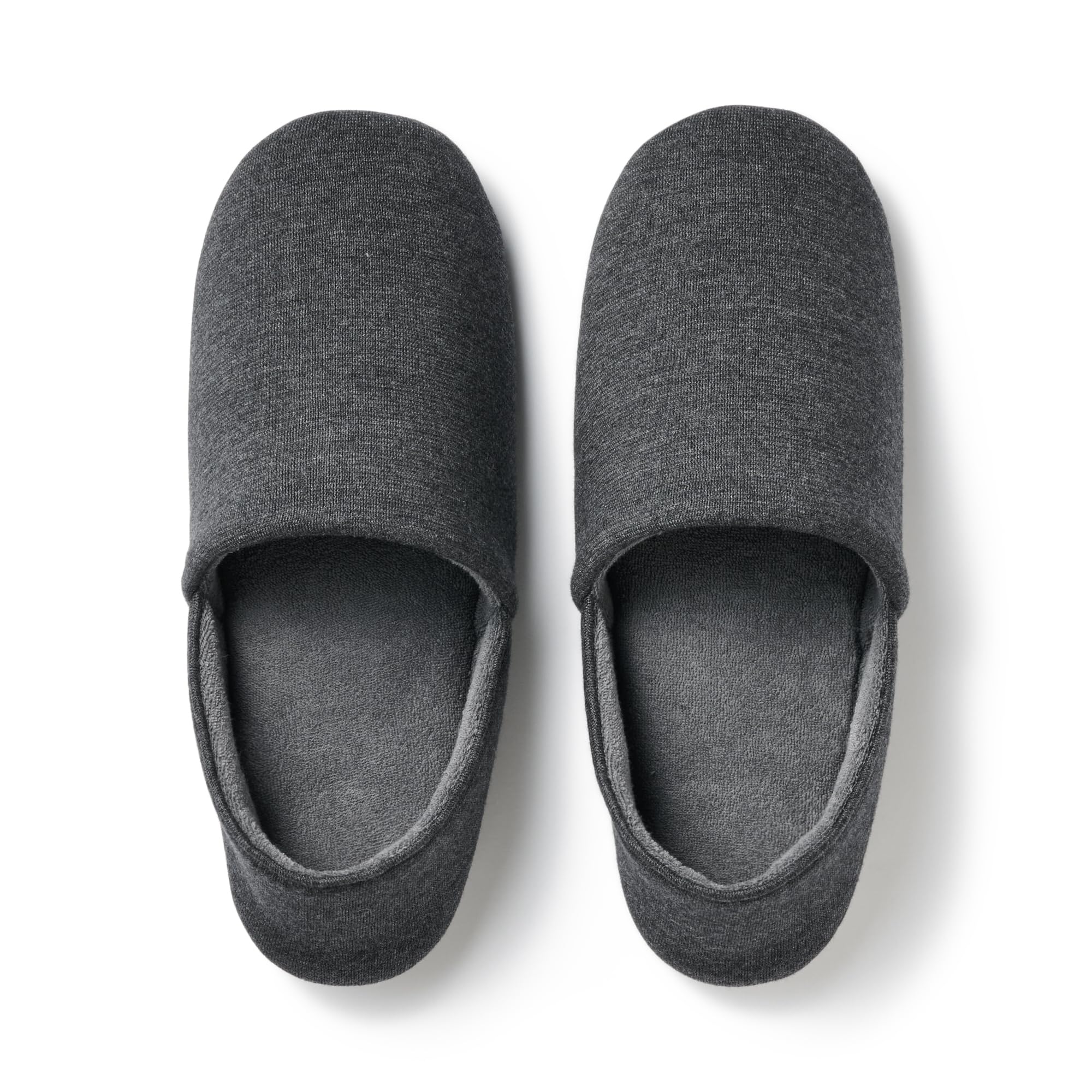 MUJI Смесовый хлопковый трикотаж Портативный Комнатный Темный Размер M 84731709 Обувь, Серый, (Размеры 22-24,5 см), серый