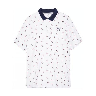 Golf Series Moisture-Wicking Versatile Quick-Dry Short Sleeve Polo Shirt Men Tops White Deep-Red 533859-01