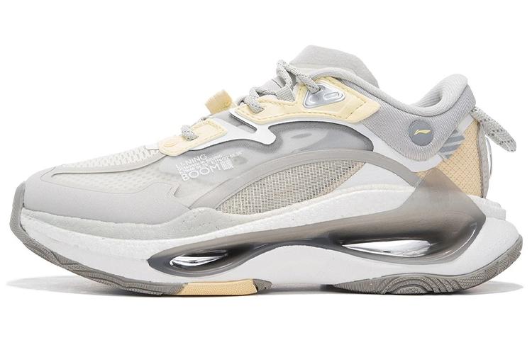 Li Ning Exceed Infinity Casual Shoes Women s Low Top Bud Yellow Gray/Antique White AZGS054-2 36