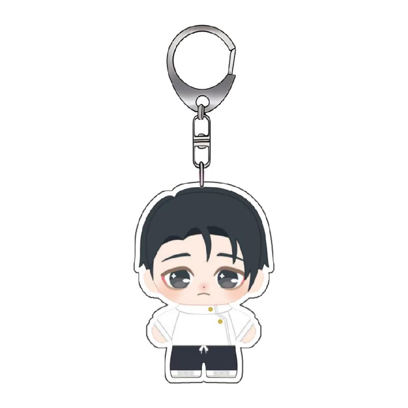 Porte-clés Acrylique pour Jjk Yuji Itadori Megumi Fushiguro Yuta Okkotsu Version Q Décoration de Sac à Dos DIY Pendentif Cadeau Exquis